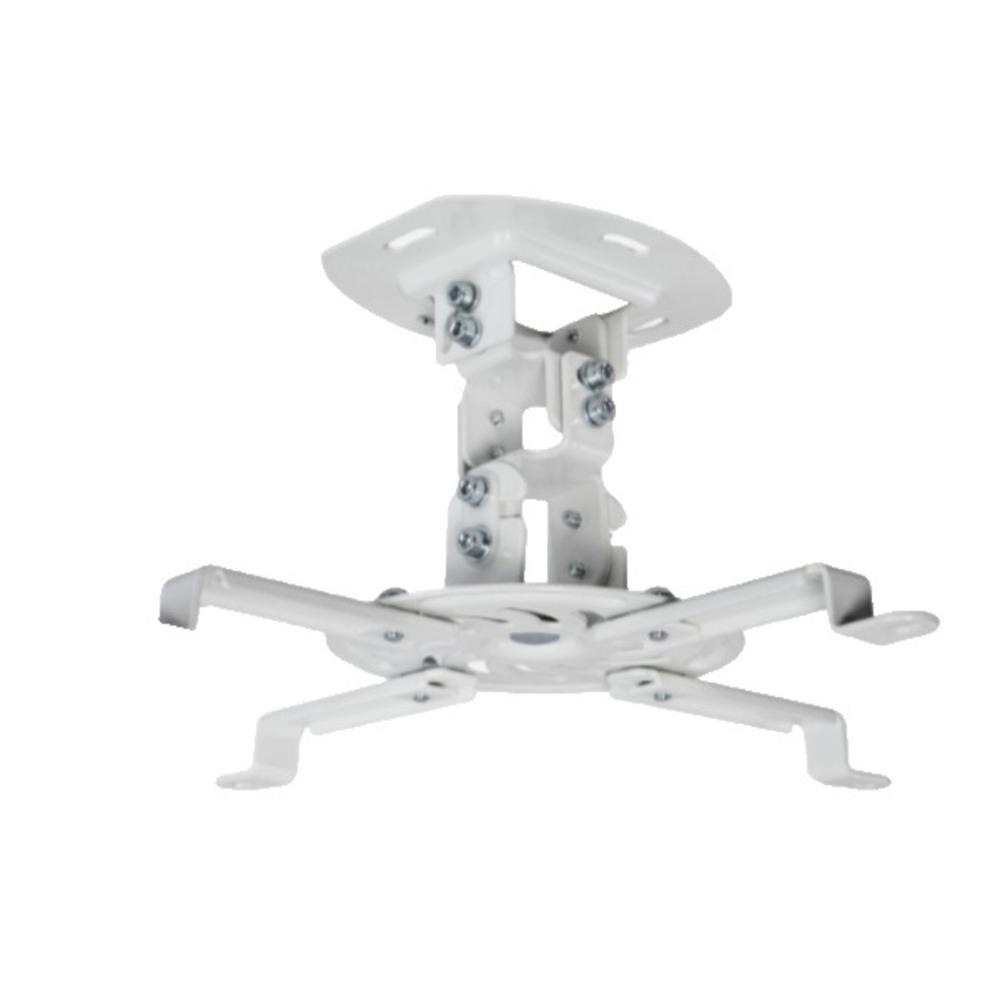 VIVO Universal Adjustable Ceiling Projector Theater Mount White | Extending Arms